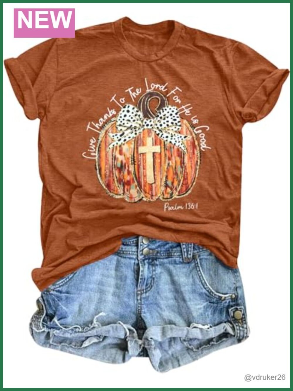 Christian Thanksgiving Shirt for Women Jesus T Shirt Fall Pumpkin Tee